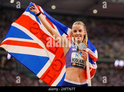 Foto del file datata 27/08/23, di Keely Hodgkinson, che ha fatto molta strada dalla sua medaglia d'argento olimpica a Tokyo, ma sa che si dirigerà ai Giochi di Parigi ancora con un punto da dimostrare. Data di pubblicazione: Venerdì 5 luglio 2024. Foto Stock