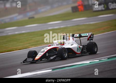 12 BOYA Mari (spa), Campos Racing, Dallara F3 2019, azione durante il 7° round del campionato FIA di Formula 3 2024 dal 5 al 7 luglio 2024 sul circuito di Silverstone, a Silverstone, Regno Unito - Photo Eric Alonso / DPPI Foto Stock