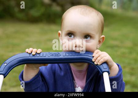bambina di 1 anno Foto Stock