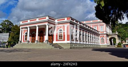 PETROPOLIS, RIO DE JANEIRO, BRASILE - 26 maggio 2023: Facciata del Museo Imperiale Foto Stock