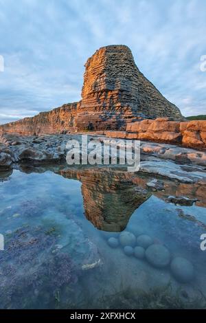 Nash Point, Monknash Coast, vale of Glamorgan, Galles, Regno Unito, giugno 2014. Foto Stock