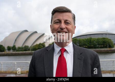 Glasgow, Scozia, Regno Unito. 5 luglio 2024. Vengono eletti nuovi deputati laburisti che rappresentano la Scozia. Immagini di nuovi parlamentari all'evento del Partito Laburista a Glasgow in seguito ai risultati elettorali. Foto ; Douglas Alexander, Lothian East credito: Iain Masterton/Alamy Live News Foto Stock