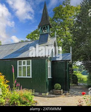 St Peter's Church, un edificio in stile tabernacolo di latta, Lower Withington, Cheshire, Inghilterra, Regno Unito Foto Stock