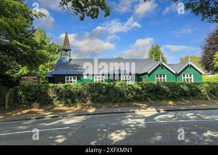 St Peter's Church, un edificio in stile tabernacolo di latta, Lower Withington, Cheshire, Inghilterra, Regno Unito Foto Stock