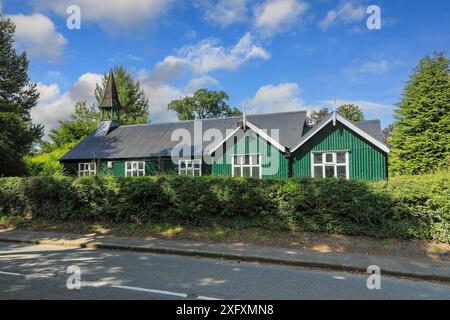 St Peter's Church, un edificio in stile tabernacolo di latta, Lower Withington, Cheshire, Inghilterra, Regno Unito Foto Stock