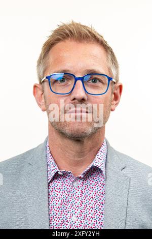 Bruxelles, Belgio. 4 luglio 2024. Herv DEL SIGNOR? Cornillie posa durante un servizio fotografico, giovedì 4 luglio 2024, alla camera del parlamento federale di Bruxelles. BELGA FOTO KURT DESPLENTER credito: Belga News Agency/Alamy Live News Foto Stock