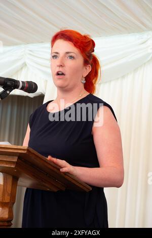 IMMAGINI DEI FILE. 5 luglio 2024. La deputata laburista Louise Haigh torna come deputato di Sheffield Heeley dopo le elezioni generali di ieri. Oggi è stata nominata nuova segretaria dei trasporti nel Cabintet di Keir Starmer. Westminster, Londra, Regno Unito. 17 luglio 2019. Louise Haigh ha partecipato a un evento parlamentare alla camera dei Lord a Westminster, Londra. Crediti: Maureen McLean/Alamy Foto Stock