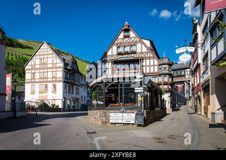 Vecchia taverna di Assmannshausen, Assia, Germania, Foto Stock