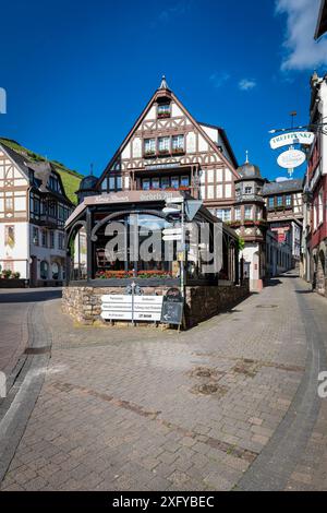 Vecchia taverna di Assmannshausen, Assia, Germania, Foto Stock