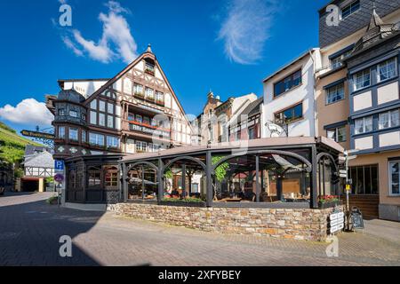 Vecchia taverna di Assmannshausen, Assia, Germania, Foto Stock