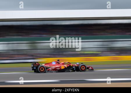 Silverstone, Regno Unito. 5 luglio 2024. Charles Leclerc della Scuderia Ferrari F1 Team durante le FP1. AHMAD ALSHEHAB/Alamy Live News. Foto Stock
