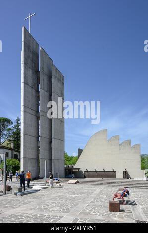 Santa Maria Assunta, Chiesa, Alvar Aalto, Riola di Vergato, Italia Foto Stock