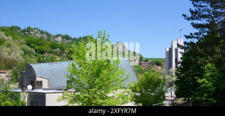 Santa Maria Assunta, Chiesa, Alvar Aalto, Riola di Vergato, Italia Foto Stock