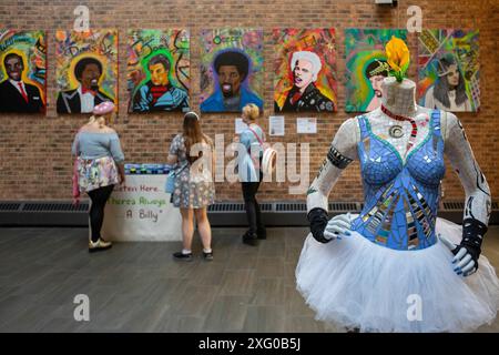 Grand Rapids, Michigan - il concorso ArtPrize. La mostra d'arte annuale e l'evento culturale presenta più di mille opere d'arte in quasi 200 undici Foto Stock