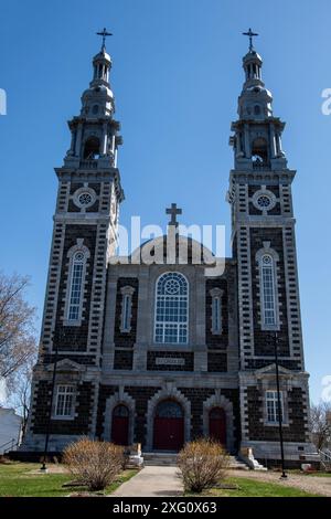 Chiesa di St. Croix di Lotbinière in rue principale a Sainte-Croix, Quebec, Canada Foto Stock