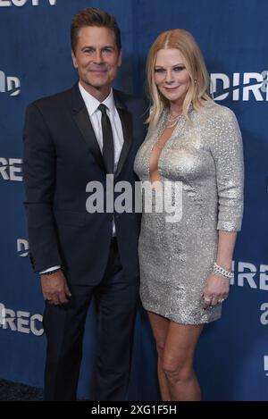 Beverly Hills, CA USA - 10 marzo 2024: Rob Lowe, Sheryl Berkoff partecipa a DIRECTV streaming with the Stars. Foto Stock