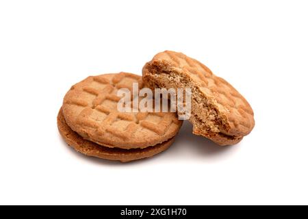 Biscotti dolci al burro di arachidi e biscotti al biscotto Foto Stock