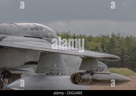 Bundeswehr NATO German Air Force Tornado GR4 durante una manovra NATO in Germania Foto Stock