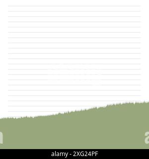 Carta strappata con spazio per il proprio testo. Illustrazione vettoriale. Illustrazione Vettoriale