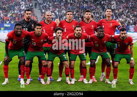 Amburgo, Germania. 5 luglio 2024. Amburgo, Germania, 5 luglio 2024: Teamphoto del Portogallo prima della partita di calcio dei quarti di finale di UEFA EURO 2024 Germania tra Portogallo e Francia al Volksparkstadion di Amburgo, Germania. (Daniela Porcelli/SPP) credito: SPP Sport Press Photo. /Alamy Live News Foto Stock