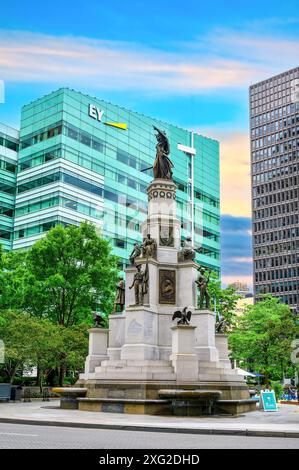 Michigan Soldiers and Sailors Monument, Detroit, USA Foto Stock