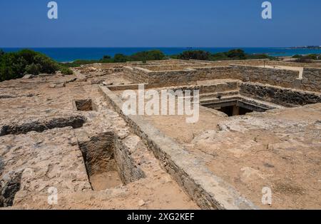 Tombe dei Re sito archeologico nella città di Kato Paphos, isola di Cipro.1 Foto Stock