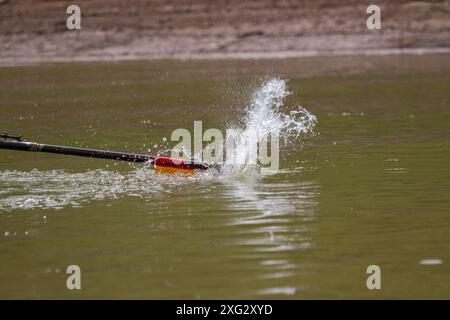 Elica lunga Khun Dan Dam Foto Stock