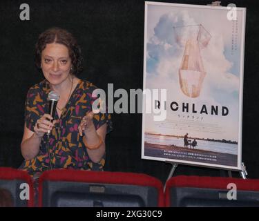 Tokyo, Giappone. 6 luglio 2024. Il regista Irene Lusztig partecipa al saluto per il film "Richland" a Tokyo, Giappone, sabato 6 luglio 2024. Foto di Keizo Mori/UPI credito: UPI/Alamy Live News Foto Stock