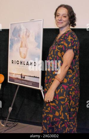 Tokyo, Giappone. 6 luglio 2024. Il regista Irene Lusztig partecipa al saluto per il film "Richland" a Tokyo, Giappone, sabato 6 luglio 2024. Foto di Keizo Mori/UPI credito: UPI/Alamy Live News Foto Stock