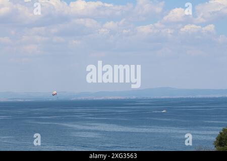 Sport acquatici divertimento para vela , Sozopol Bulgaria Foto Stock