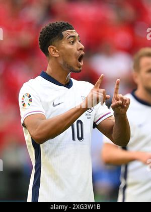 DUSSELDORF - 06/07/2024, Jude Bellingham d'Inghilterra durante i quarti di finale di UEFA EURO 2024 tra Inghilterra e Svizzera alla Dusseldorf Arena il 6 luglio 2024 a Dusseldorf, Germania. ANP | Hollandse Hoogte | GERRIT VAN COLOGNE Foto Stock