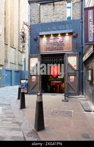 Regno Unito, Inghilterra, Londra, Southwark, ingresso al museo della prigione "The Clink" Foto Stock