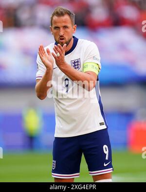 Dusserdolf, Germania. 6 luglio 2024. Harry Kane dell'Inghilterra durante la partita di UEFA Euro 2024 tra Inghilterra e Svizzera. Quarti di finale, giocati allo stadio Dusserdolf Arena il 6 luglio 2024 a Dusserdolf, in Germania. (Foto di Sergio Ruiz/Sipa USA) credito: SIPA USA/Alamy Live News Foto Stock