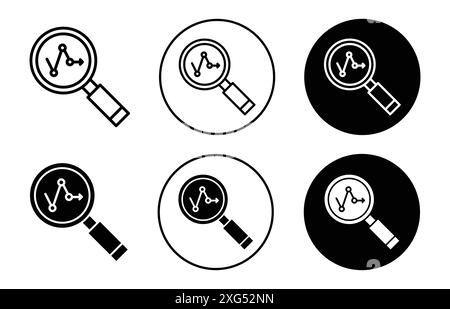 Raccolta di set di logo vettoriali per l'interfaccia utente dell'app Web Illustrazione Vettoriale