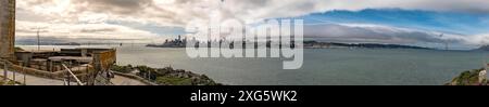 Vista di San Francisco (California, Stati Uniti) da Alcatraz Foto Stock