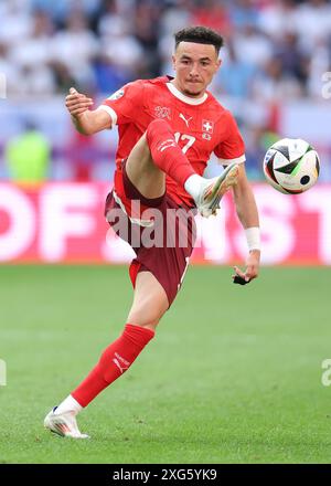 Dusseldorf, Germania. 6 luglio 2024. Ruben Vargas della Svizzera durante i quarti di finale dei Campionati europei UEFA alla Dusseldorf Arena di Dusseldorf. Il credito per immagini dovrebbe essere: Paul Terry/Sportimage Credit: Sportimage Ltd/Alamy Live News Foto Stock