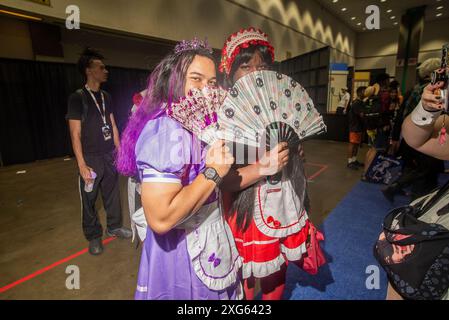 Los Angeles, Stati Uniti. 5 luglio 2024. Programma dell'anime Expo 2024 nel centro congressi di Los Angeles. (Foto di Alberto Sibaja/Pacific Press) credito: Pacific Press Media Production Corp./Alamy Live News Foto Stock