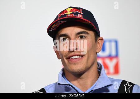 Hohenstein Ernstthal, Germania. 4 luglio 2024. Conferenza stampa prima del MotoGP Liqui Moly Motorrad Grand Prix Deutschland al Sachsenring Circuit. 04 luglio 2024 in foto: MARC MARQUEZ Rueda de prensa previa al Gran Premio Liqui Moly Motorrad de MotoGP de Alemania en el circuito de Sachsenring, 04 de Julio de 2024 POOL/ MotoGP.com/Cordon le immagini della stampa saranno ad uso esclusivamente editoriale. Credito obbligatorio: © motogp.com credito: CORDON PRESS/Alamy Live News Foto Stock