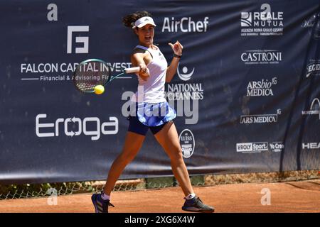 Carlota Martinez Cirez (ESP) durante la semifinale della BMW Roma Cup contro Nuria Brancaccio (ITA) Foto Stock