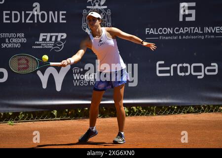 Carlota Martinez Cirez (ESP) durante la semifinale della BMW Roma Cup contro Nuria Brancaccio (ITA) Foto Stock