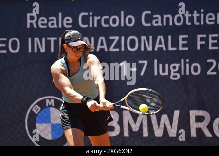 Nuria Brancaccio (ITA) durante la semifinale della BMW Roma Cup contro Carlota Martinez Cirez (ESP) Foto Stock