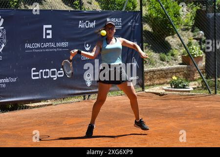 Nuria Brancaccio (ITA) durante la semifinale della BMW Roma Cup contro Carlota Martinez Cirez (ESP) Foto Stock