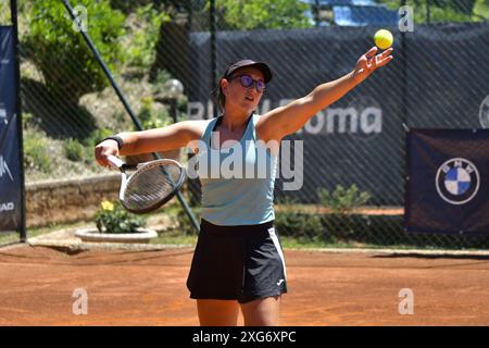 Nuria Brancaccio (ITA) durante la semifinale della BMW Roma Cup contro Carlota Martinez Cirez (ESP) Foto Stock