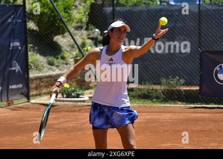 Carlota Martinez Cirez (ESP) durante la semifinale della BMW Roma Cup contro Nuria Brancaccio (ITA) Foto Stock