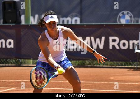 Carlota Martinez Cirez (ESP) durante la semifinale della BMW Roma Cup contro Nuria Brancaccio (ITA) Foto Stock