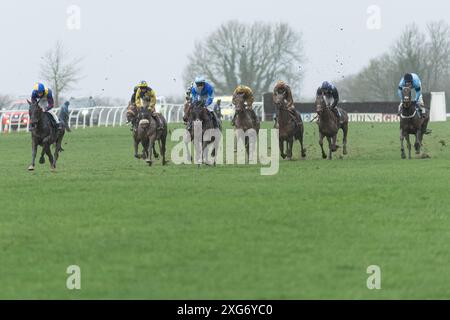 Gare di Wincanton, Sesta gara, 8 gennaio 2022 Foto Stock