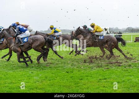 Gare di Wincanton, Sesta gara, 8 gennaio 2022 Foto Stock