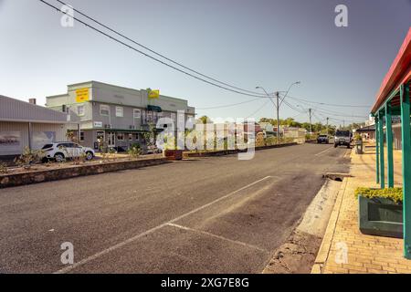 Biggenden, QLD, Australia - edifici storici in città Foto Stock