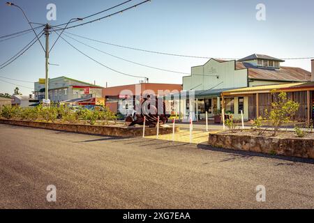 Biggenden, QLD, Australia - edifici storici in città Foto Stock