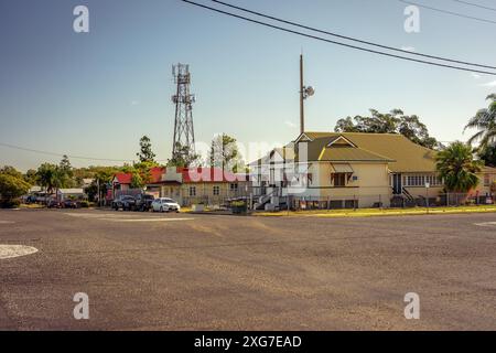 Biggenden, QLD, Australia - edifici storici in città Foto Stock